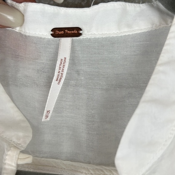 Free People | Ivory Sheer Blouse - Picture 5 of 6